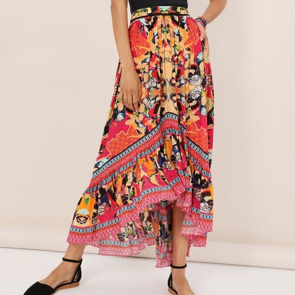 Anthropologie Dresses & Skirts - Anthropologie Bhanuni by Jyoti Christia High-Low Boho Maxi Skirt